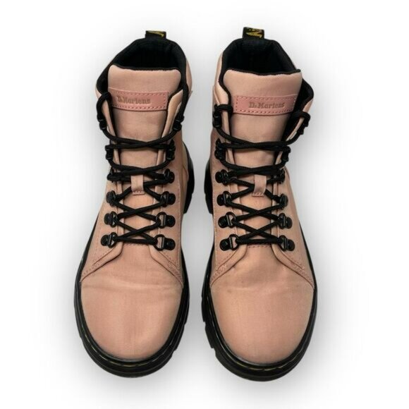 Dr. Martens Doc Combs Nylon Combat Boots Peach Pink Women’s Size US 7 - Picture 6 of 11